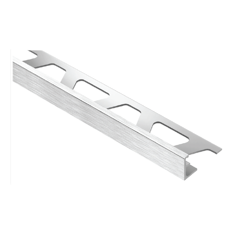 Straight Edge Brushed Chrome Tile Trim JOLLYACGB By Schluter Premium